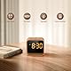 REACHER Radiowecker für das Schlafzimmer, Digitale FM Radiouhr mit Weißrausch-Soundmaschine, 9 Alarmtönen, dimmbarem Display, 7 Farben Nachtlicht, Automatischem Abschalt-Timer, Snooze