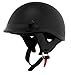 Skidlids Helmets Traditional Solid Helmet Flat Black (Black, Medium)
