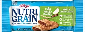 Nutri Grain Cereal Bars Apple-Cinnamon, 1.3 oz (Pack of 2)