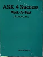 Ask 4 Success Work-a-text Mathematics 1567496687 Book Cover
