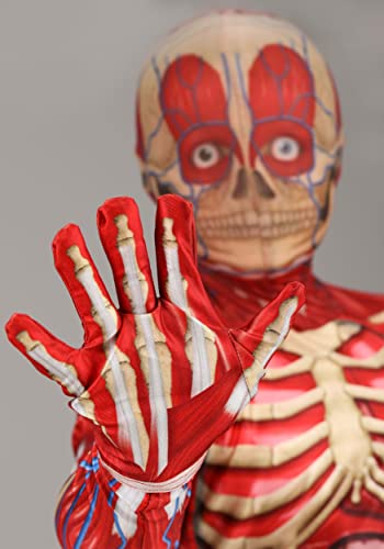 Disfraz infantil esqueleto muscular anatómico miniatura 5