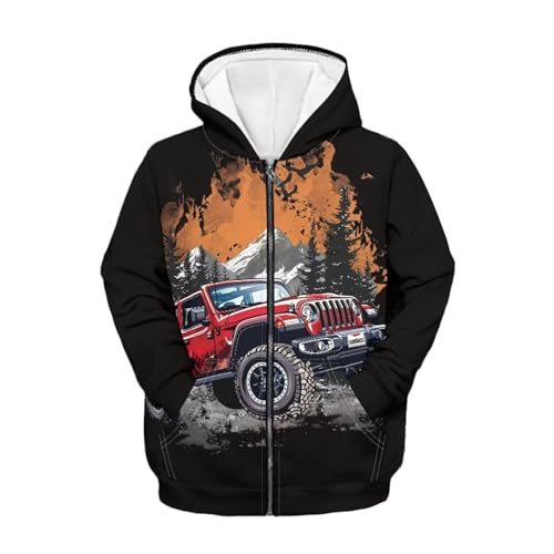 Image of Biyejit Kids Novelty 3D Graphic Printed Hooded Sweatshirt