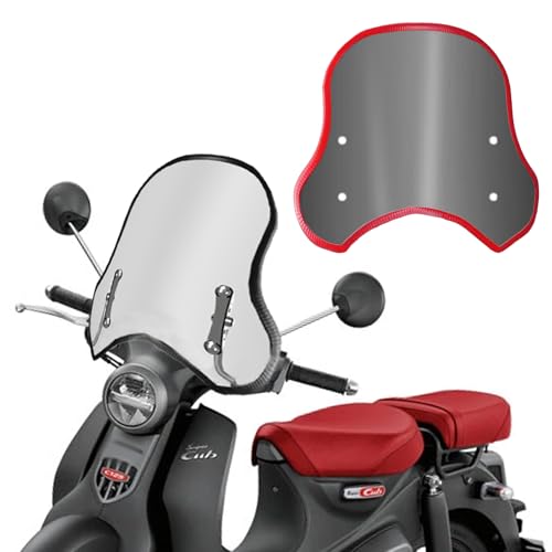 HUANGCJCJ For �X�[�p�[�J�u C125 Super Cub C125 �X�[�p�[�J�u110 50 110/50�v�� Pro 2018-2026+�N�� �o�C�N�p ���h�t�F�A�����O �t�����g�K���X �f�t���N�^�[�V�[���h �G�b�W�X�g���b�v�t�� ���h�v��