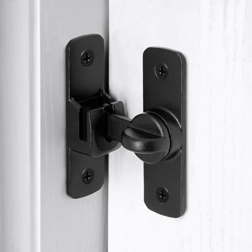 Loquet de porte de grange en alliage d'aluminium mat pour armoire et débarras