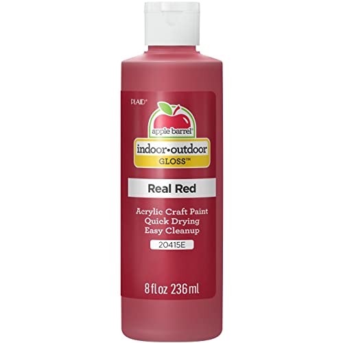 Apple Barrel Gloss Acrylic Paint in Assorted Colors (8 oz), Gloss Real Red