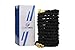 Clearbox Products 50' Black Expandable Strong Garden Hose with 3/4 Brass fittings, natural latex core with free multi-spray nozzle