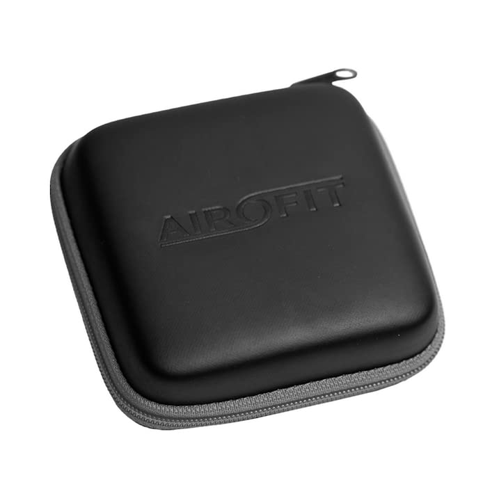 Airofit Sac de transport rigide pour appareil respiratoire Pro et Active - Noir - Avec trous d'aération, Noir , Formel