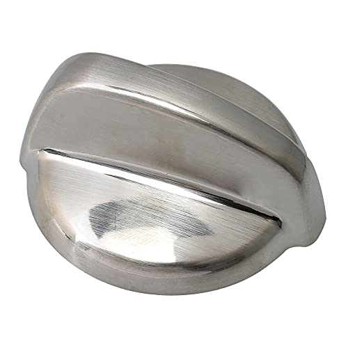 Bouton de rechange argenté pour brûleur de table GE 5 cm