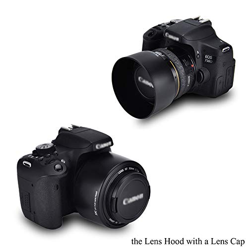 Jjc Lens Hood Shade For Canon Ef 50Mm F/1.4 Usm Lens Replaces Canon Es-71Ii Hood Reverse Attaching -Black #TOP5