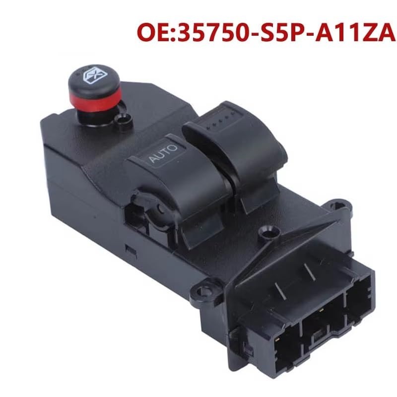 Interruttore Alzacristalli Elettrico per Civic 2001 2002 2003 2004 2005 Auto Elettrica Finestra di Potere Interruttore 35750-S5P-A11ZA 35750S5PA11ZA 35750-SCV-A011 35750-S5P-A113