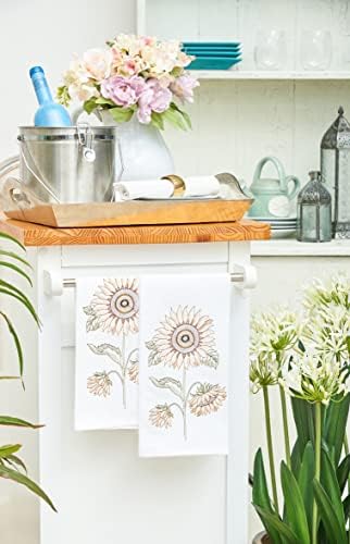 C&F Home Sunflower Cotton Embroidered Flour Sack Dishtowel image 5