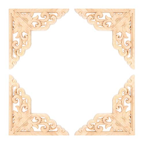Oumefar Applique in Legno Intagliato ad Angolo