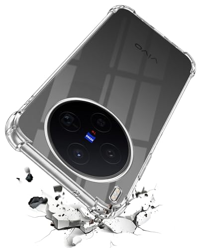 Image of Jkobi Shockproof Crystal-Clear Back Cover for Vivo X300 5G (Anti Yellow Case | Drop & Camera Protection | Hard Polycarbonate)