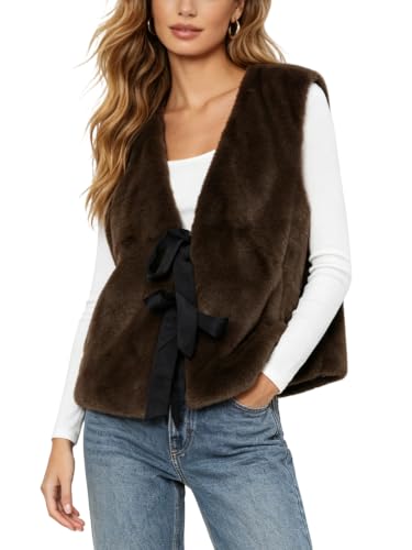 Chaleco de piel sintética ligero estilo casual para invierno y primavera 1