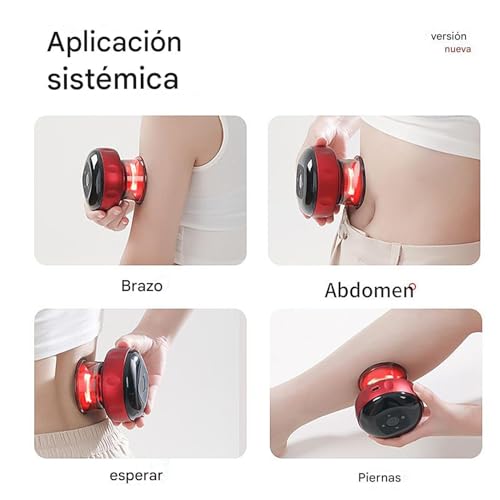 Ventouses électriques à douze modes réglables pour massage du dos