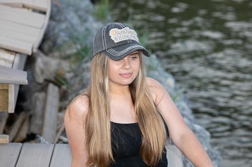 Image of Funky Junque Womens Baseball Cap Distressed Vintage Unconstructed Embroidered Dad Hat