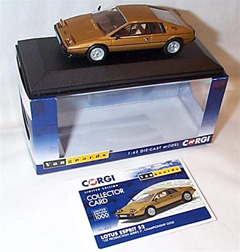 Image of corgi vanguards lotus esprit S2 1st production series 2 championship gold car 1.43 scale diecast model