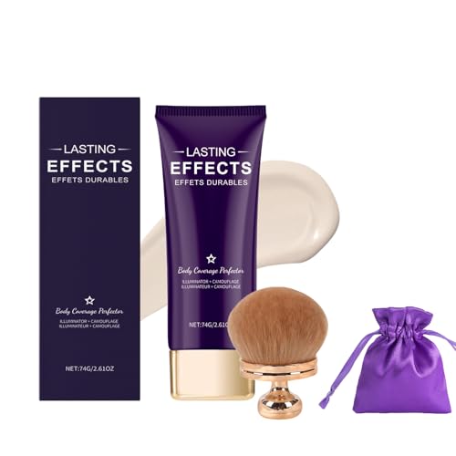 All Over Complexion Perfector, Body Coverage Perfector para piernas, cuerpo y piernas, resistente al agua, resistente al agua para varices, maquillaje de piernas (74 g) (marfil)