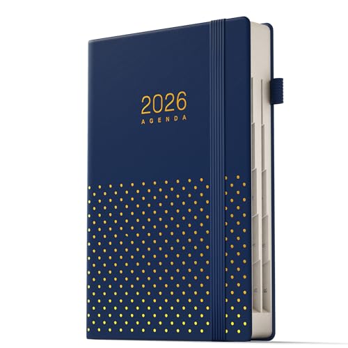 TDOLISSTE - Kalender 2026 Terminplaner, A5 Agenda Buchkalender 365-Seiten-Tagesplan und 24-Seiten-Mâ€¦ – Vignette