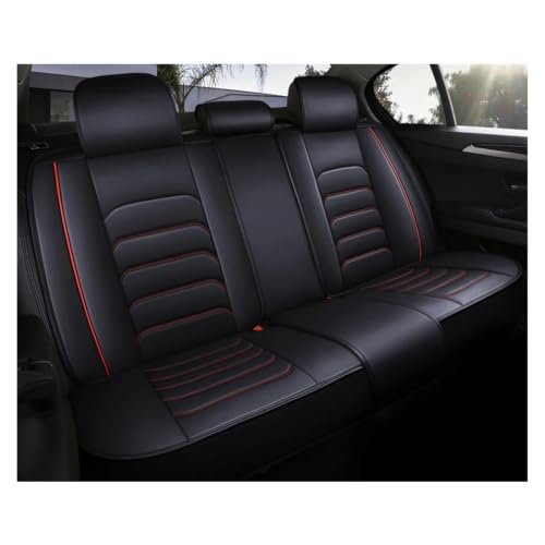 Housse de siège auto pour Polo et Touran protection durable arrière en similicuir noir rouge