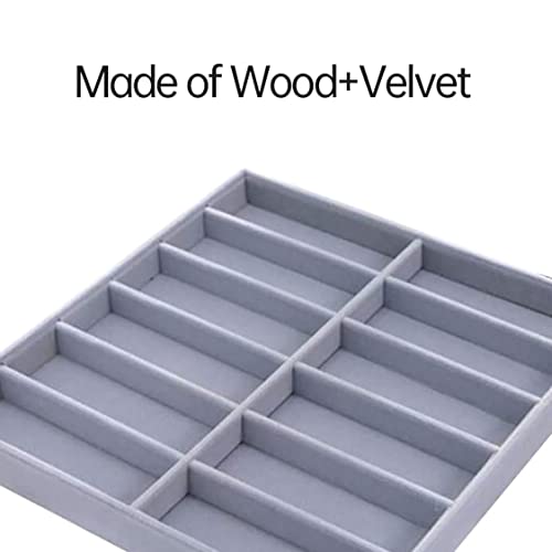 Support pour lunettes en velours 12 grilles de qualité supérieure