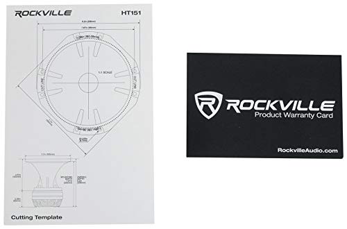 Rockville HT151 Titanium Compression Tweeter, 3" Voice Coil, 450W, 8 Ohms, Aluminum Horn, Bolt-On, High Sensitivity, Perfect for Car/Pro Audio Systems