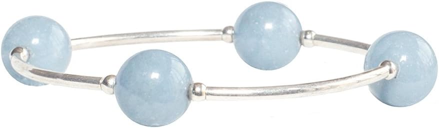 Made As Intended Blessing Bracelet 12MM Angelite Gemstone Beads