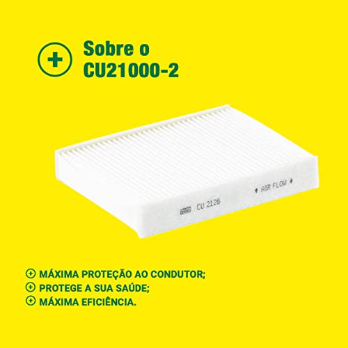 MANN-FILTER Original, Filtro de Cabine, Ar Condicionado, CU 21 000-2, Para Modelos Citroen e Peugeot