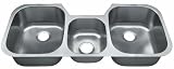 Leonet LE-605 Manhattan 18 Gauge Triple Bowl Undermount Kitchen Sink
