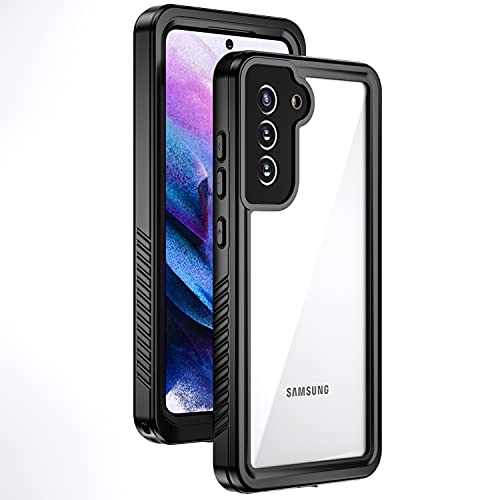 Samsung Galaxy S21 FE �h���P�[�X Samsung Galaxy S21 FE�J�o�[ IP68�K�i �����h���� �����[�d�T�|�[�g �w��F�ؑΉ� �ϏՌ� �h�o �h�� �Ռ��z�� ����֗� �ی�t�B�����t�� (�u���b�N)