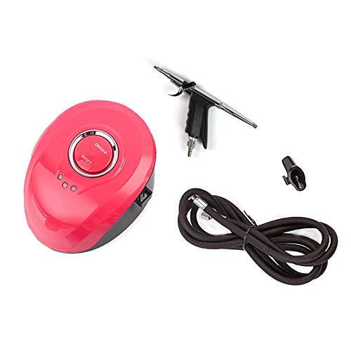 KKmoon Nozzle Airbrush with Portable Mini Air Compressor Kit for Art Painting Makeup