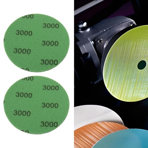 Create idea 5 x Feinschleifscheiben, Durchmesser 75 mm, 3000#, kompatibel mit Hookit Trizact Schleifscheiben zum Entfernen von Lackfehlern, Schleifpad