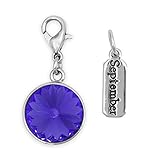 Cousin DIY Create Your Style September Birthstone Charms, Made with Swarovski Crystal