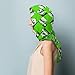 BSUYGET Christmas Green Black Checkerboard Santa Fashion Silk Scarf Soft Lightweight Headscarf Hair Wrap for Women