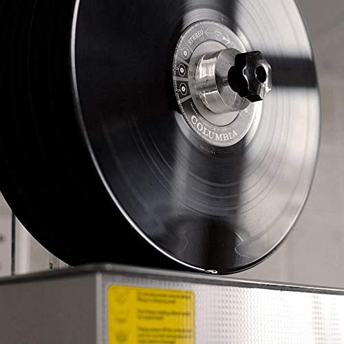 Pulitore a ultrasuoni per Dischi in Vinile, lavadischi a ultrasuoni con Funzione di temporizzazione Digitale, Pulizia Profonda per 1-6 Dischi in Vinile, Staffa elettrica Inclusa
