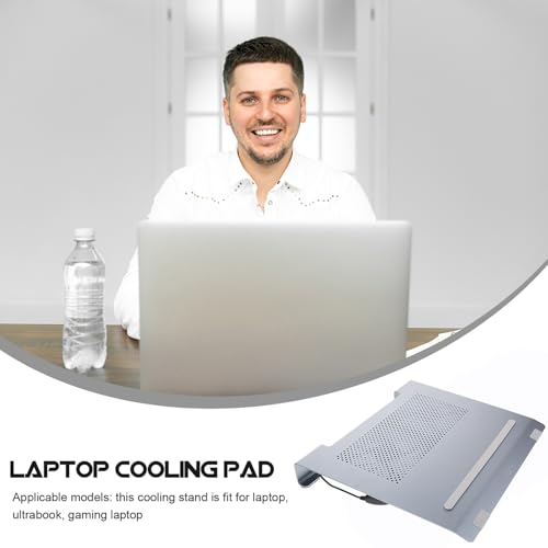Base de refrigeración para laptop con doble ventilador LED UKCOCO miniatura 7