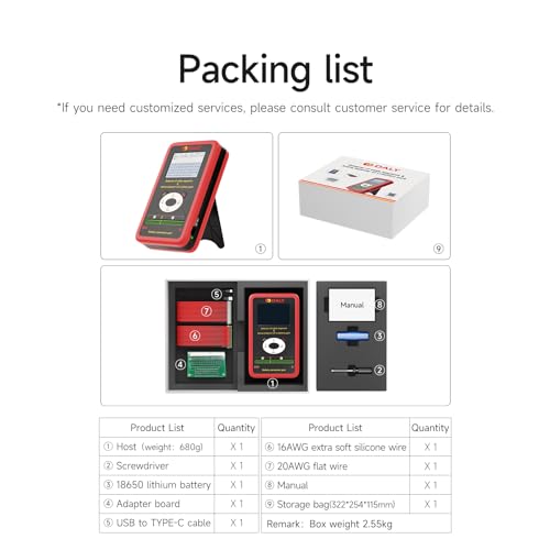 Ecualizador y detector de secuencia de cables DALY SMART BMS, equilibrador activo para baterías Li-ion y LifePo4 de 3 a 24 celdas miniatura 6