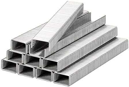 kwb Klammern, Typ Flachdraht, Stahl, C-Spitze, Stahldraht, 1200 Stk. 11,40 mm x 10 mm