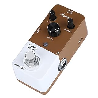 Asmuse Pédale d’effets de guitare à compression, circuit analogique pur, mini pédale de sustain de compression pour… - Les Beatles, Paul McCartney, John Lennon, RIngo Starr, George Harrison