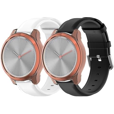 BESIOFO 2 Pack Band Compatible for Garmin Forerunner 245 Band Forerunner 55 Band/Vivoactive 3 Vivoactive 5 Band,20mm Leather Watch Band for Galaxy Watch 6/5/4 Cover