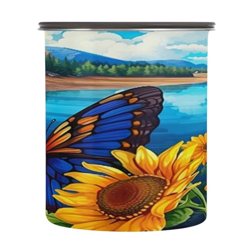 Envase Hermético para Café de Acero Inoxidable 900ml