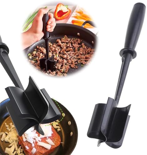 Triturador de carne picada versátil para hamburguesas, carne de res, pavo, picadora de carne molida, trituradora de carne molida para el hogar, utensilios de cocina (negro)