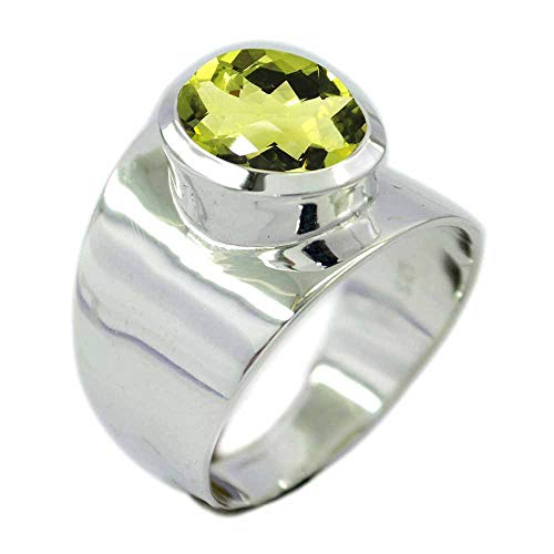 Image of 55Carat Choose Your Color Natural Gemstone Sterling Silver Rings Birsthone Jewelry Handcrafted Sizes 5-13