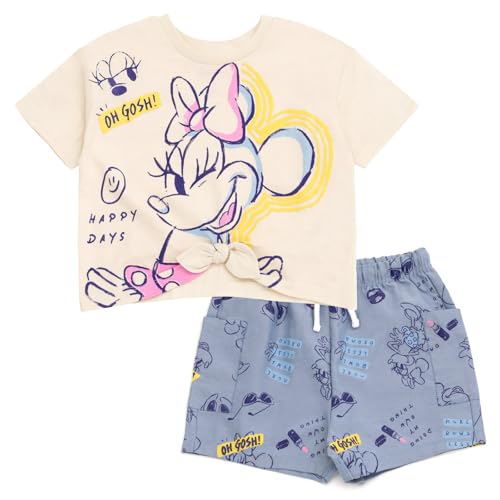 Image of Disney Mickey Mouse & Friends Girls' 2-Piece T-Shirt and Shorts Set for Baby & Kids