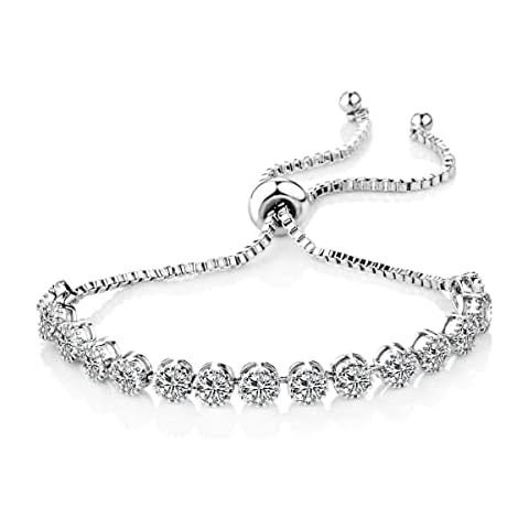 Philip Jones Brazalete de la Amistad con Cristal Solitario y Cristales Zircondia® Cover