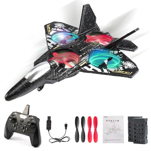 RC Plane Drone Helicopter Quadcopter, RTF 2.4GHz 6-axis Gyro Remote Control Airplane RC Jet Fighter...