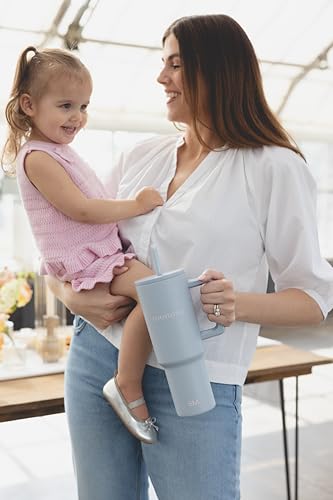 Image of Simple Modern Mother's Day 40 oz Trek Tumbler with Handle and Straw Lid | Cup Holder Friendly Insulated Stainless Steel Travel Mug | Momma