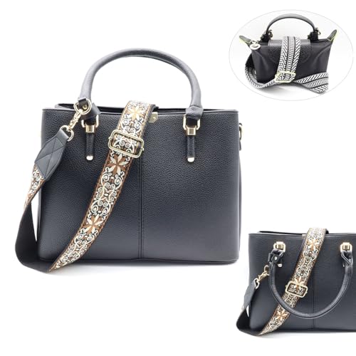 Image of LEMEDE Purse Strap Replacement Crossbody 1.5 inch Wide Shoulder Strap Adjustable Straps Handbag Strap Replacement Belts