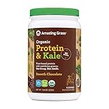 Amazing Grass Vegan Protein & Kale Powder: 20g of Organic Protein + 1 Cup Leafy Greens per Serving, Chocolate, 15 Servings