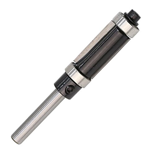 SiaBiced de Rasurar Fresa para Router Broca de Ranura Recta Herramienta para Carpintería de Alta Durabilidad en Cementado Adecuado para Uso, 12.7x25mm negro